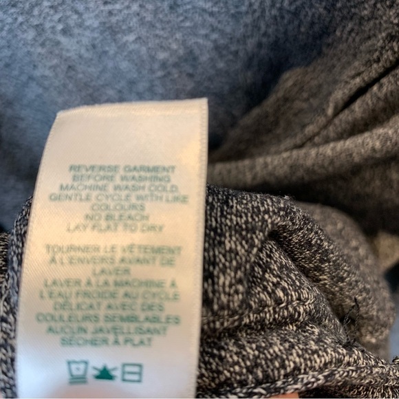 Roots Open Cardigan Charcoal Grey Cabin  Cottagecore Cotton Blend Women’s sz XS - Picture 8 of 9